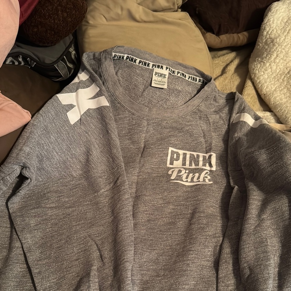 PINK Victoria's Secret Gray Sweatshirt Hoodie